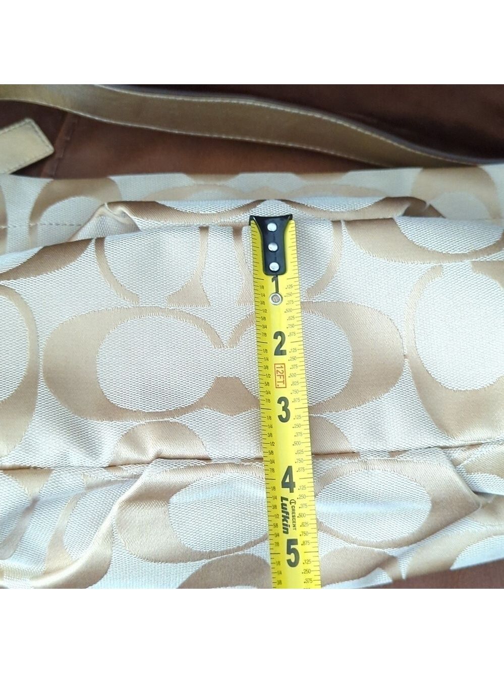 Coach F15067 Soho Signature Crossbody Shoulder Bag Khaki Gold - Picture 16 of 16
